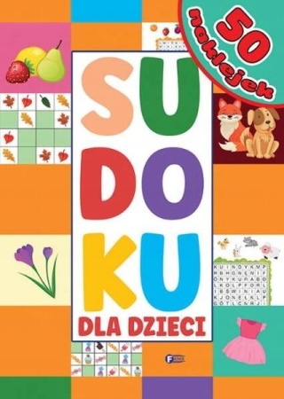 Łamigłówki Sudoku z naklejkami dla dzieci 50 naklejek