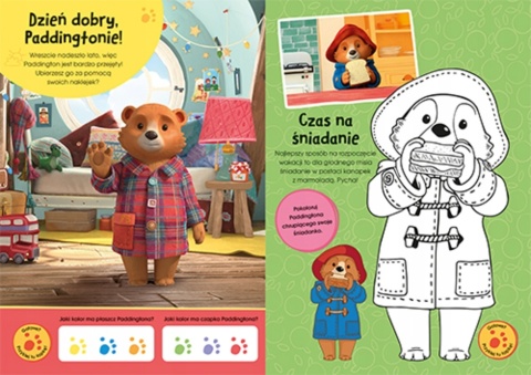 Padington podróże książka zadania do wyklejania naklejki rebusy zagadki