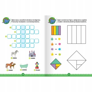 Pomysłowe zadania dla przedszkolaków łamigłówki i krzyżówki rebusy od 5 lat