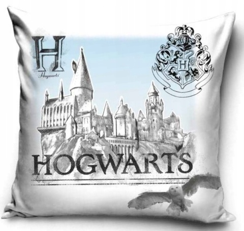 Poszewka na poduszki Harry Potter Hogwart velvet welur 40 x 40 cm