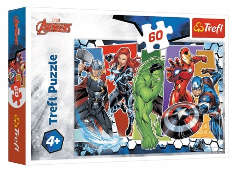 AVENGERS HULK AMERYKA Trefl Puzzle 60 EL 17357
