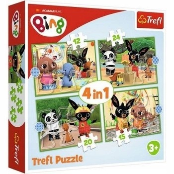 KRÓLIK BING 4W1 Trefl Puzzle 71 EL 34357