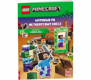 LEGO Minecraft Wyprawa po Netherytowy miecz zadania + figurka Steve