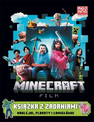 MINECRAFT Film Książka z zadaniami naklejki plakaty i łamigłówki