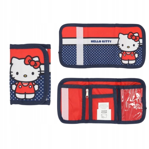 Portfel portfelik dziecięcy rzep suwak Hello Kitty Sanrio