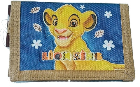 Portfel portfelik dziecięcy rzep suwak KRÓL LEW SIMBA