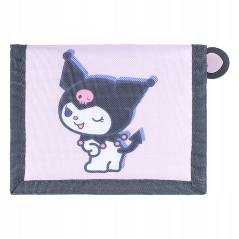 Portfel portfelik dziecięcy rzep suwak KUROMI SANRIO pink