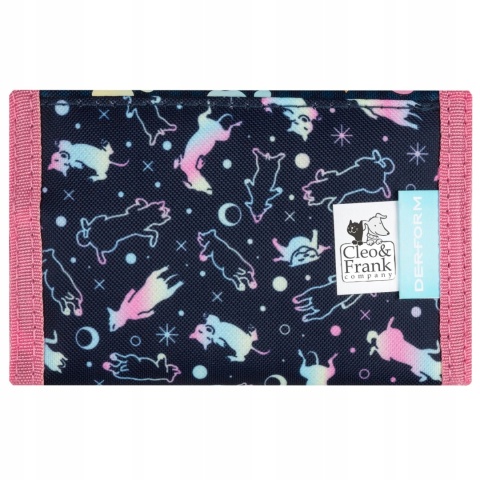 Portfel portfelik dziecięcy rzep suwak pies piesek Cleo&Frank