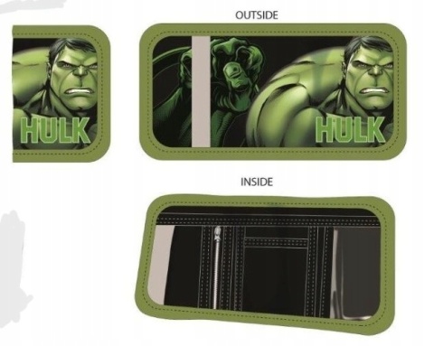 Portfel portfelik rzep suwak AVENGERS HULK