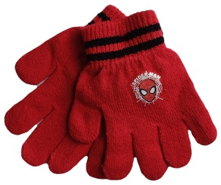 Rękawiczki dziecięce dla dzieci Spiderman czerwone na jesień zimę