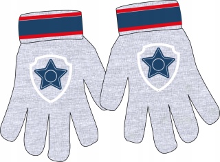 Rękawiczki dziecięce pięciopalczaste dla dzieci PSI PATROL tarcza