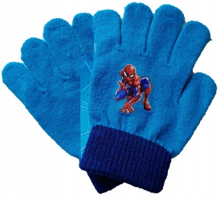 Rękawiczki rękawice SPIDERMAN pięciopalczaste akrylowe