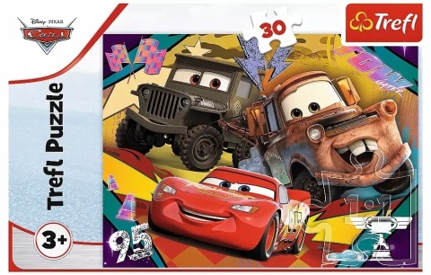 AUTA ZYGZAK MCQUEEN Trefl Puzzle 30 EL 18293