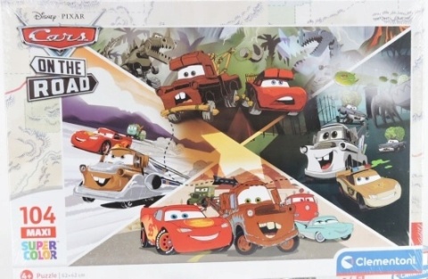 Auta Zygzak McQueen Cars Puzzle Maxi 48,5x33,5 cm 104 EL Clementoni 23774