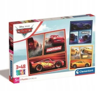 Auta Zygzak McQueen Storm Ramirez Puzzle 3 X 48 3X48 Clementoni 25305