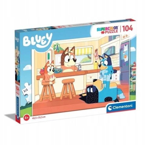 BLUEY BLUE super color Puzzle Clementoni 104 EL 27169