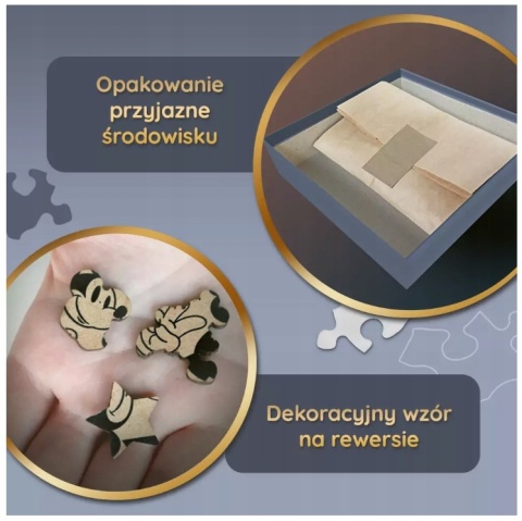 Drewniane Shaped świąteczne kształty Puzzle TREFL 160 EL Minnie