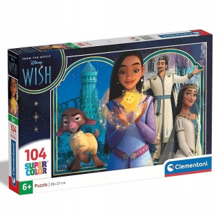 Księżniczki Disney Wish Życzenie Asha Puzzle Clementoni 104 EL 27269