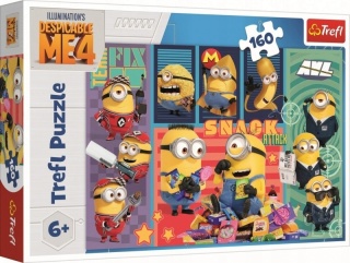 MINIONKI 4 Trefl Puzzle minionkowa radość 160 EL 15423