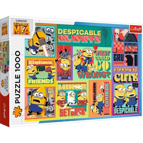 MINIONKI Puzzle TREFL 1000 EL Szalone przygody Minionków 10820