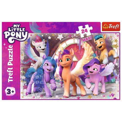 MY LITTLE PONU nowa generacka Puzzle Maxi 24EL TREFL 14355