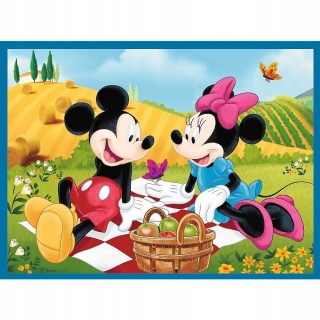 MYSZKA MICKEY I PRZYJACIELE MIKI Trefl Puzzle 2w1 48 30 MEMO 24 el