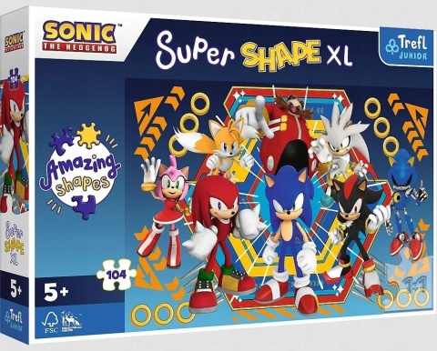 SONIC SHAPE Puzzle Trefl XL 60X40 cm 104 EL 50032