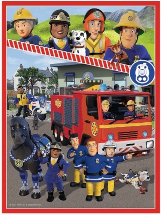 STRAŻAK SAM Trefl Puzzle 2w1 48 30 MEMO 24 el