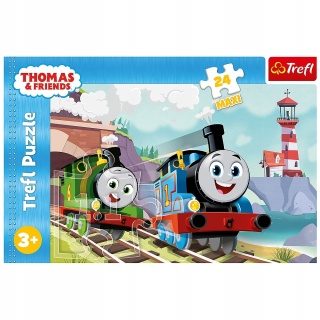 Tomek i Przyjaciele Puzzle Maxi 24EL TREFL Tomek i Percy na torach 14354
