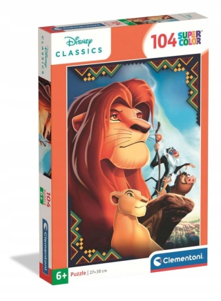 Król Lew Simba super color Puzzle 104 EL 25052 38x27 cm
