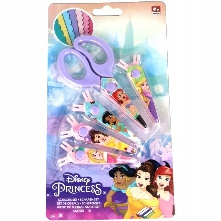 Nożyczki kreatywne z wzorkami KSIĘŻNICZKI DISNEY 5 szt