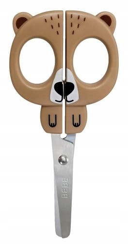 Nożyczki szkolne do przedszkola 13 cm zaokrąglona końcówka BB MIŚ