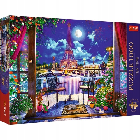 Puzzle TREFL 1000 EL Paryż w blasku księżyca 10843