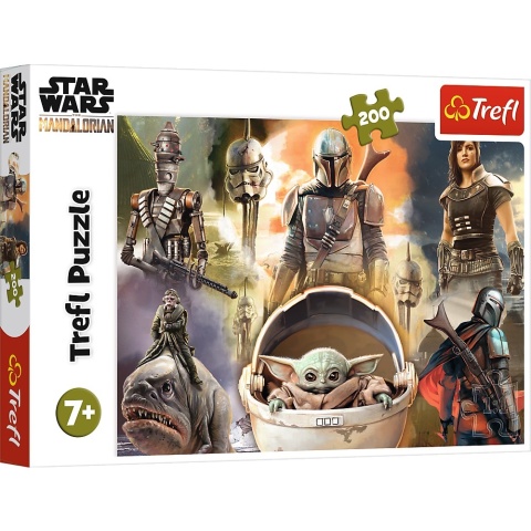 STAR WARS Mandalorian Gotowi do Walki Puzzle TREFL 200 EL 13276