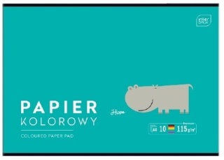 Wycinanka papier kolorowy błyszczący 10k A4 Interdruk BB