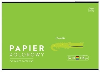 Wycinanka papier kolorowy błyszczący 10k A4 Interdruk BB