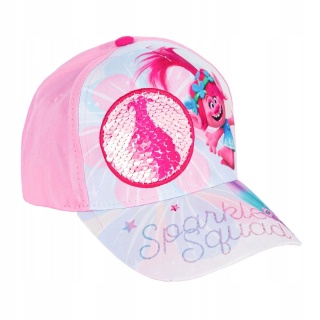 Czapka z daszkiem Trolle Poppy magiczne cekiny oficjalna 56