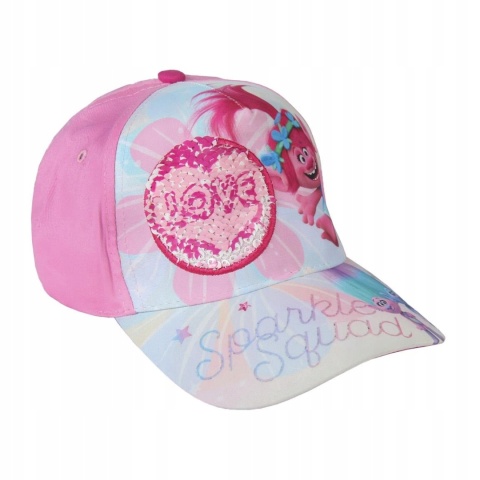 Czapka z daszkiem Trolle Poppy magiczne cekiny oficjalna 56