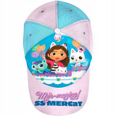 Czapka z daszkiem bawełniana KOCI DOMEK GABI 54