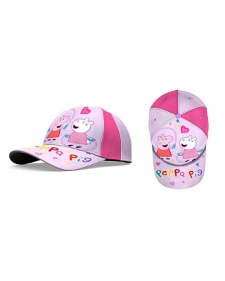 Czapka z daszkiem bawełniana ŚWINKA PEPPA PIG 52