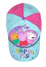 Czapka z daszkiem bawełniana ŚWINKA PEPPA PIG 54