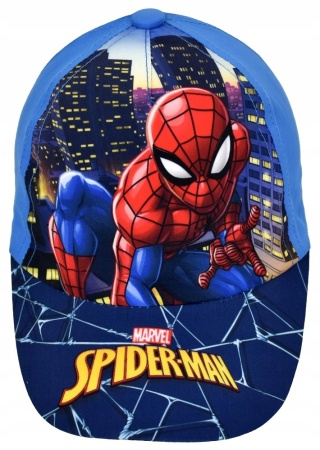 Czapka z daszkiem bejsbolówka SPIDERMAN nocą niebieska MARVEL 52