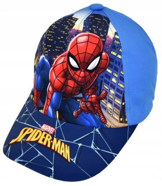 Czapka z daszkiem bejsbolówka SPIDERMAN nocą niebieska MARVEL 54