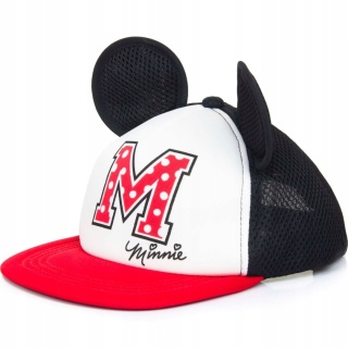 Czapka z daszkiem z siatką z uszami MYSZKA MINNIE 52