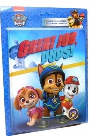 Pamiętnik notatnik PSI PATROL ze światełkami LED