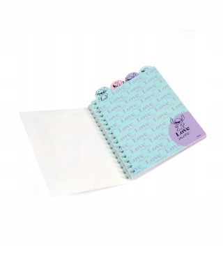 Notatnik Stich love more pamiętnik kołonotatnik z zakładkami LILO I STITCH