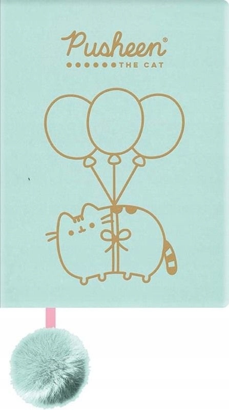 Notatnik pamiętnik pluszowy kredki flamastry długopis kot Pusheen