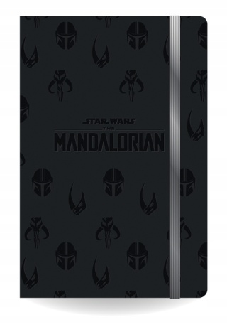 Notatnik pamiętnik z gumką 80k A5 Star Wars Mandalorian czarny