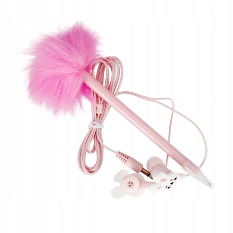 Notes pamiętnik sekretny pluszowy długopis słuchawki douszne Królik Notes pamiętnik sekretny pluszowy długopis słuchawki douszne Królik