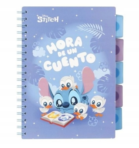 Pamiętnik notatnik notes kołonotatnik z zakładkami 100 k B5 LILO I STITCH